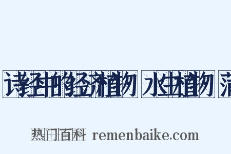 诗经中的经济植物·水生植物·蒲是什么意思的图片